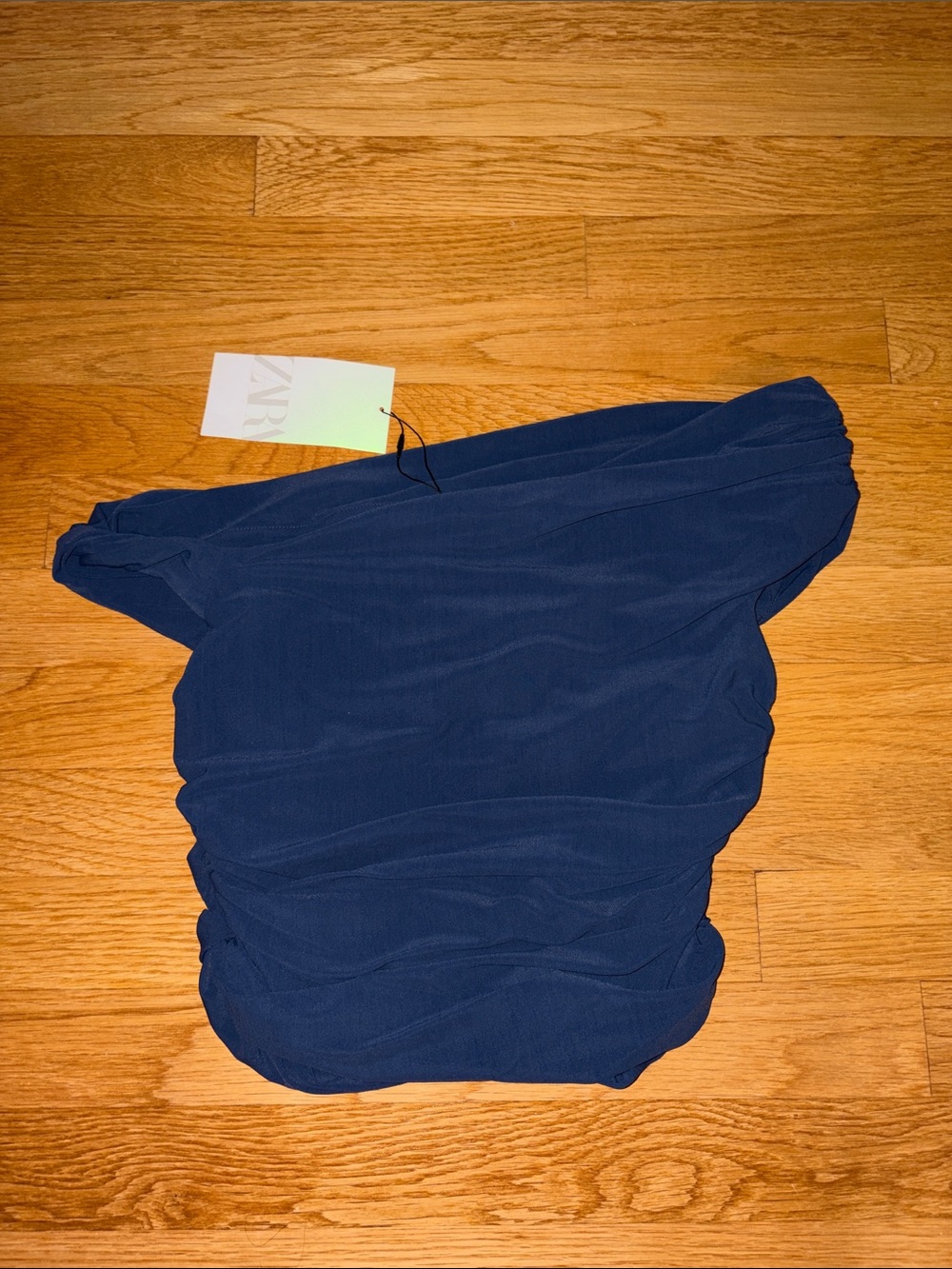 Zara Asymmetrical Ruched Top